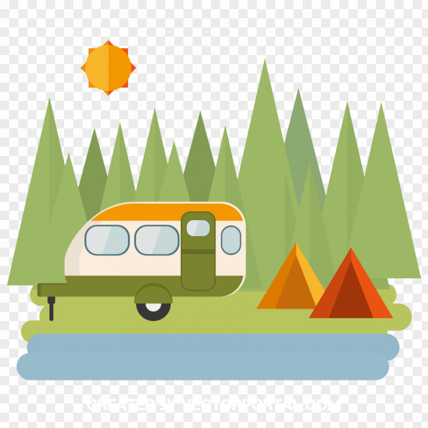 Vector Camping Tent Clip Art PNG