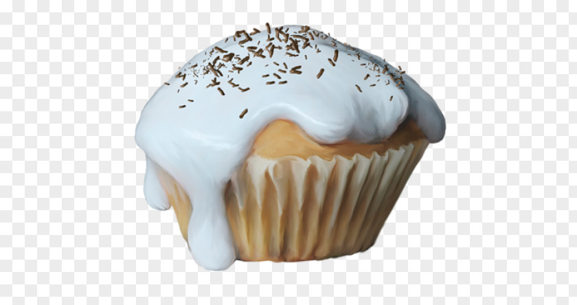 Birthday Cupcake Muffin Daytime Buttercream PNG