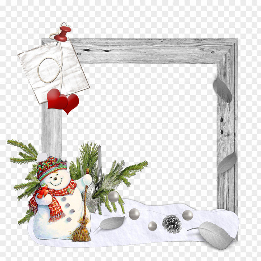 Happy Frame Snowman Christmas Decoration PicMix PNG