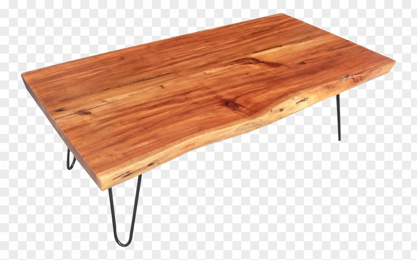 Live Edge Coffee Tables Varnish Wood Stain Rectangle Product Design PNG