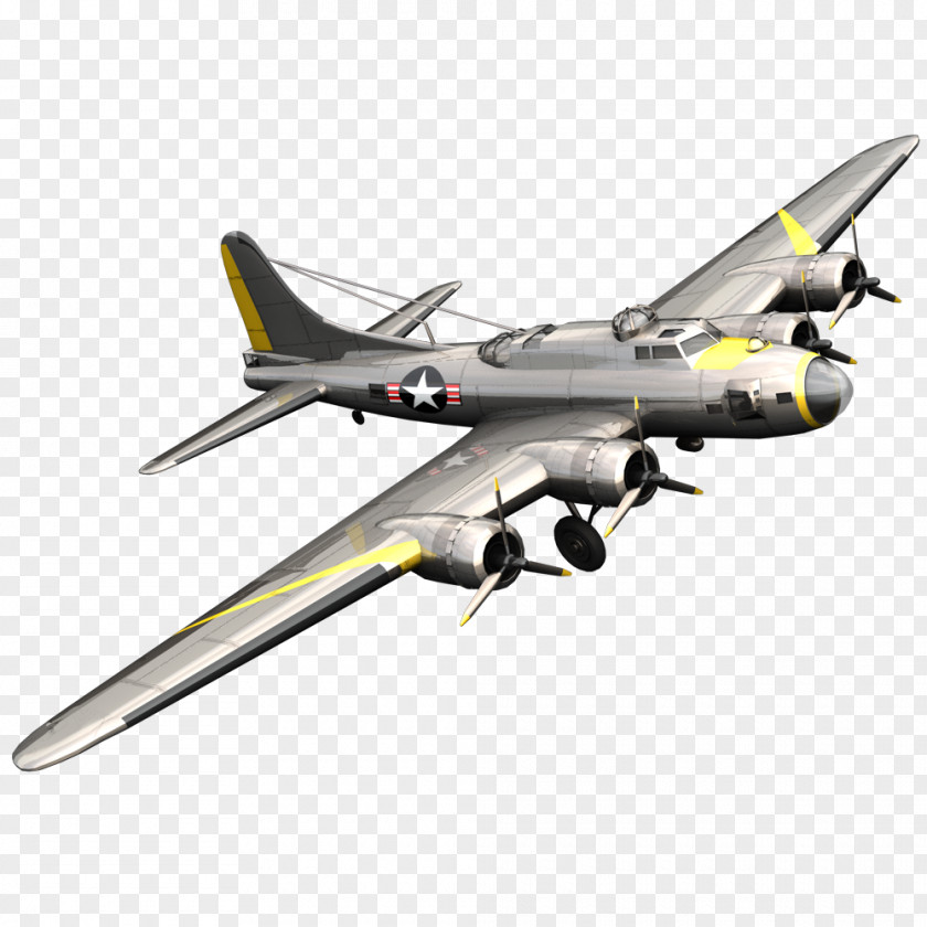Airplane Boeing B-17 Flying Fortress Aircraft Aviation Bomber PNG