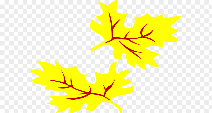 Fall Leaves Cartoon Autumn Leaf Color Yellow Clip Art PNG