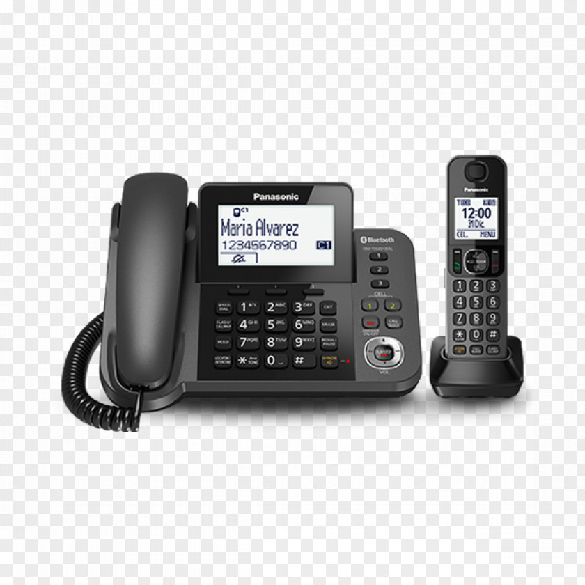 Fax Modem Digital Enhanced Cordless Telecommunications Telephone Handset Home & Business Phones PNG