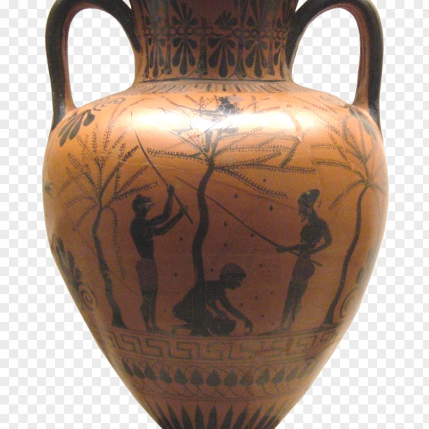 Greece Ancient Ceramic Black-figure Pottery History PNG