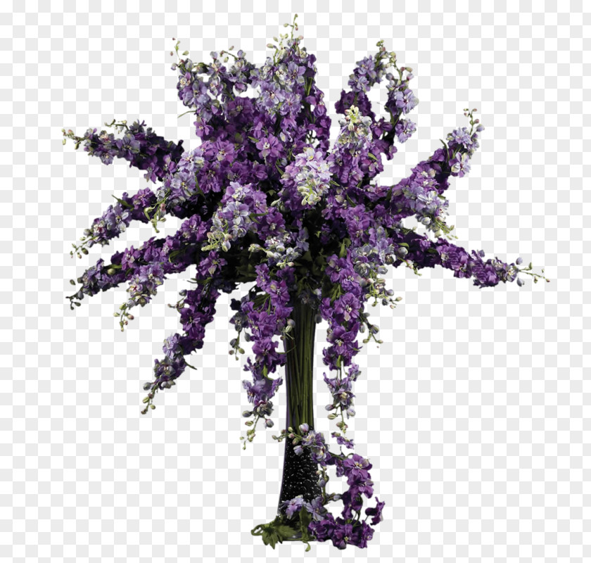 Purple Cut Flowers Flower Bouquet Larkspur Artificial PNG