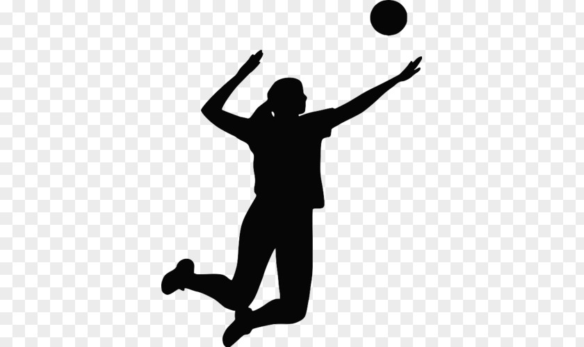 Volleyball Inside Silhouette Clip Art PNG