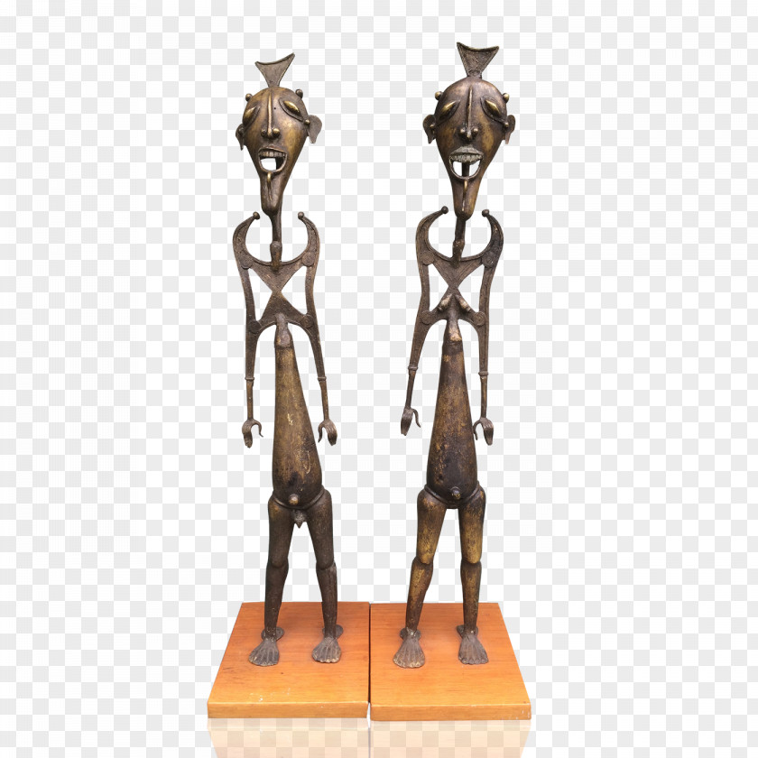 Antiquity Bronze Sculpture Figurine Statue Benin Bronzes PNG
