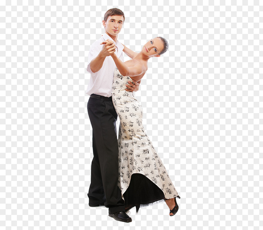Latin Dance Tango Shoulder Ballroom Dress PNG