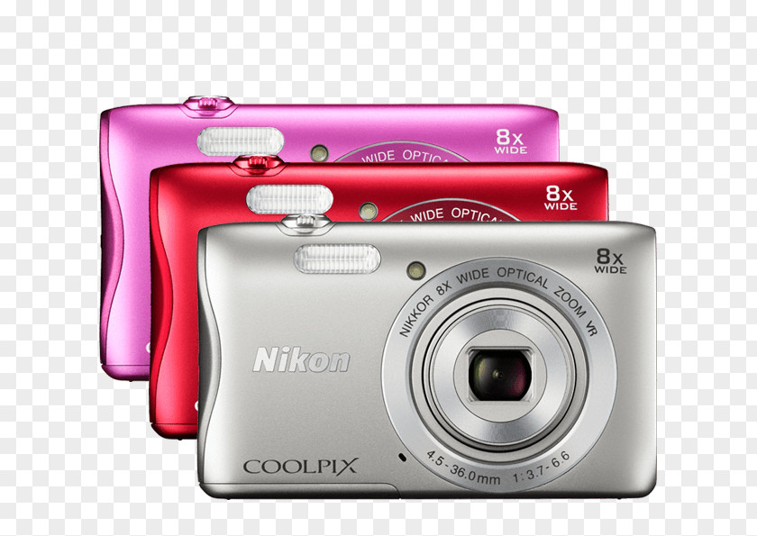 720pSilver Nikon Coolpix S3700 20.1 MP Compact Digital Camera720pRed Camera720pPinkNikon's P900 Point-and-shoot Camera PNG