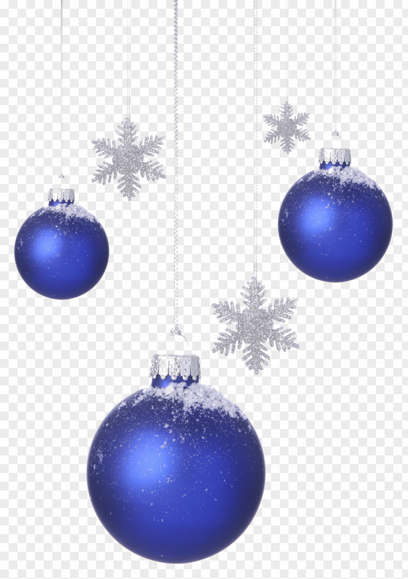 Christmas Blue Bell Creative Ornament Snowflake PNG