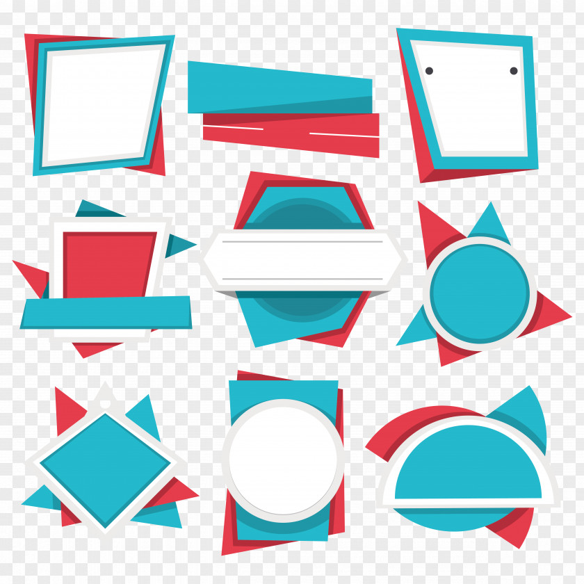 Different Shapes Of Labels Euclidean Vector PNG