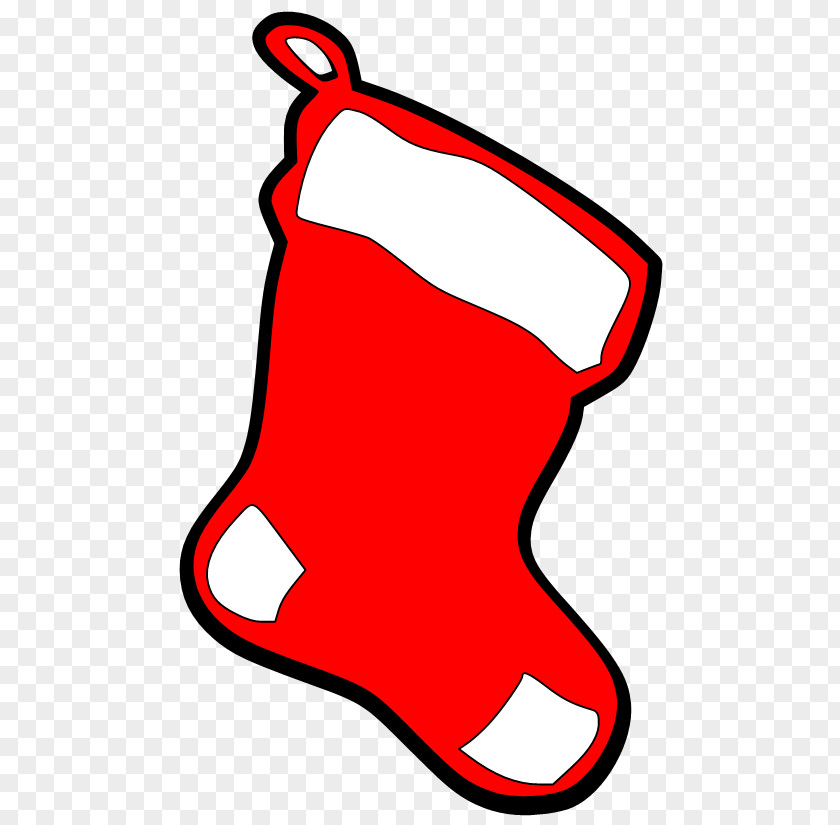 Christmas Stockings Shoe Line Clip Art PNG