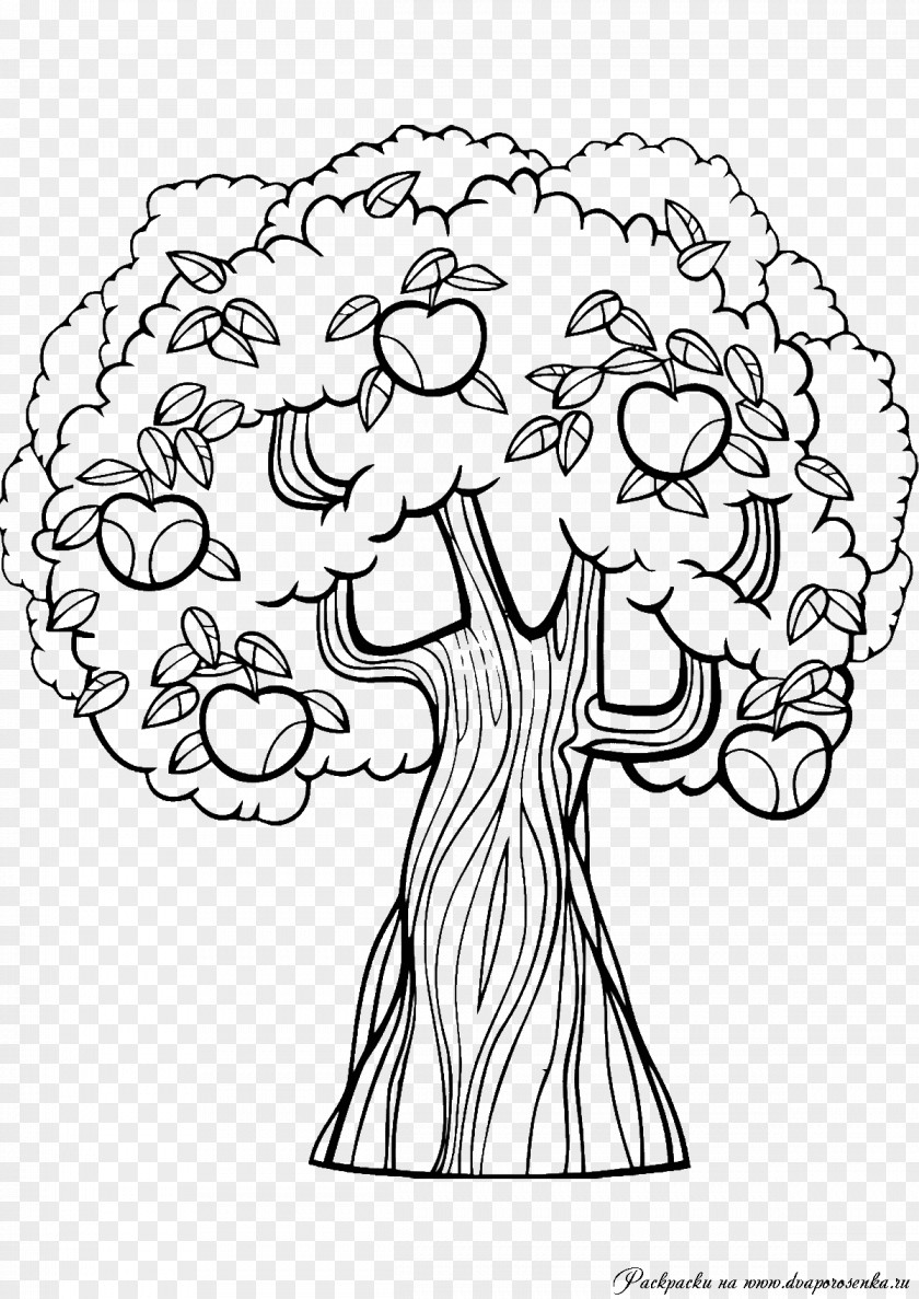 Coloring Apple Orchard Clip Art PNG