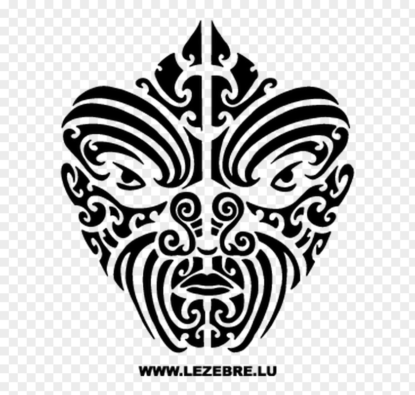 Mask Tattoo Tiki Face New Zealand PNG