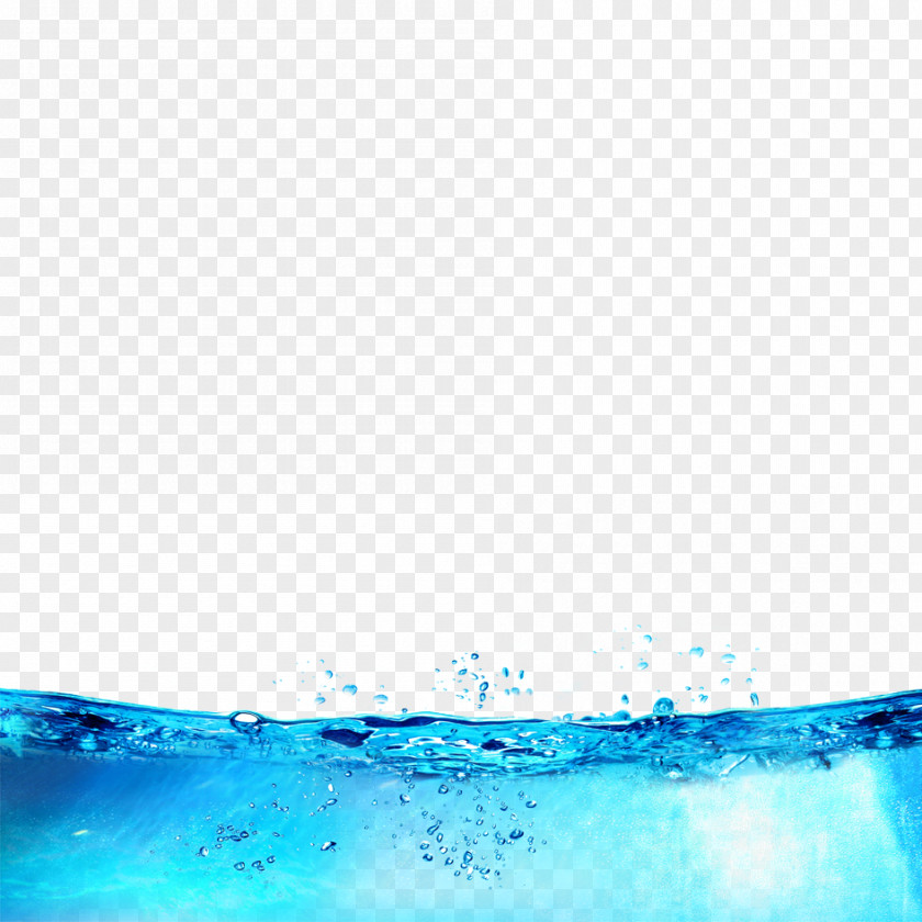 Summer Cool Seawater Material Water Drop Download PNG