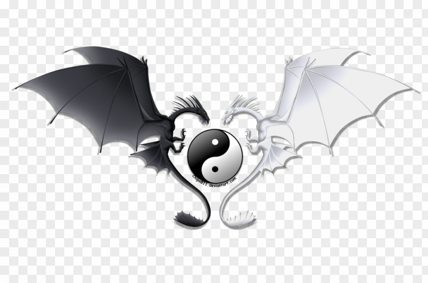 Yin Yang And Chinese Dragon Emoji PNG