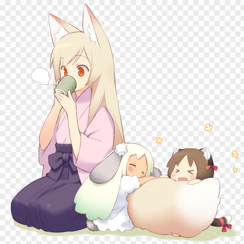 Family Cat Rabbit Mother PNG