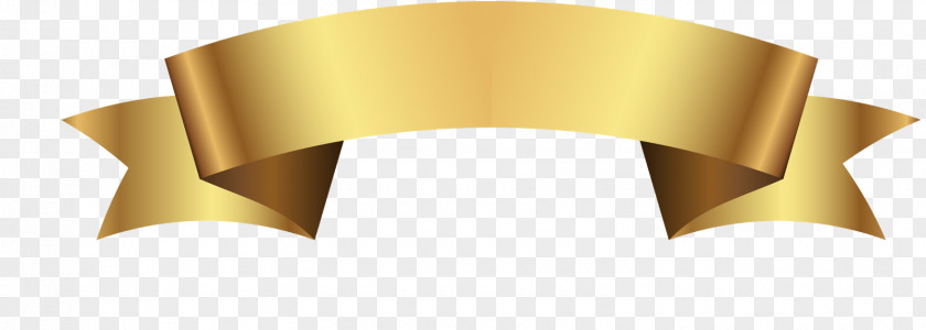 Ribbon Gold Paper Metal PNG