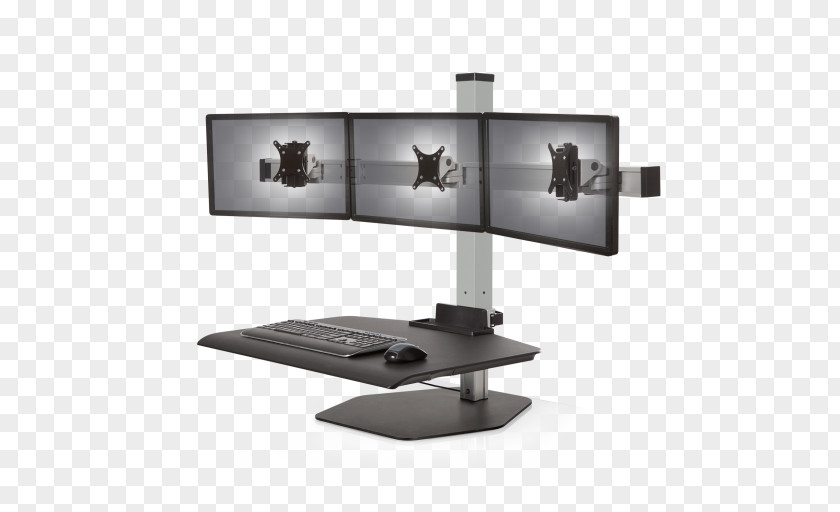 Sitstand Desk Sit-stand Standing Workstation Flat Display Mounting Interface PNG