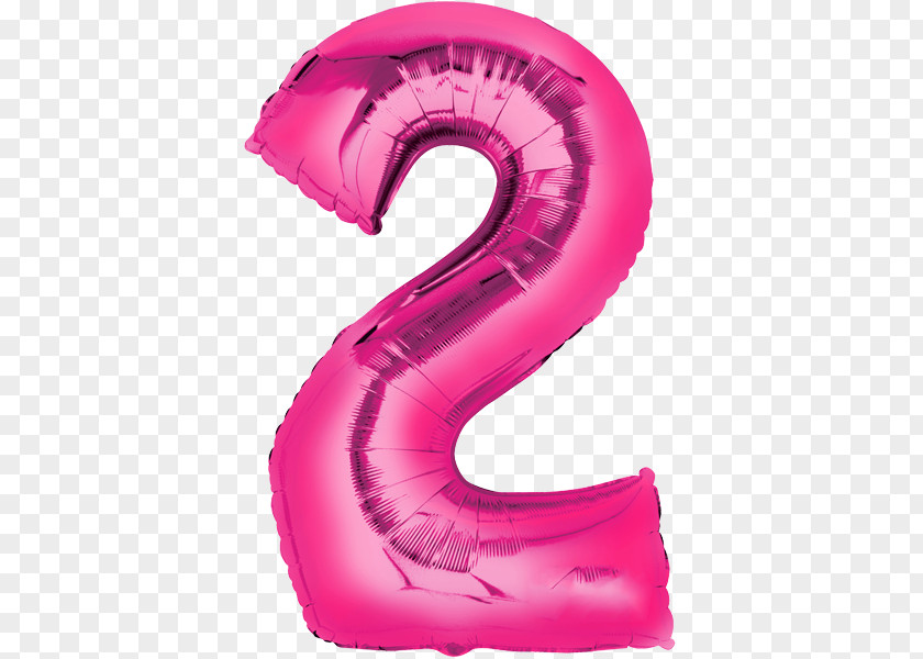 Balloon Pink Number Birthday Fuchsia PNG