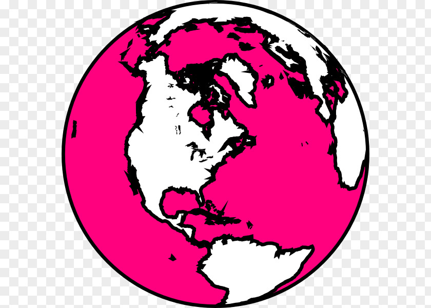 Globe World Earth Black And White Clip Art PNG