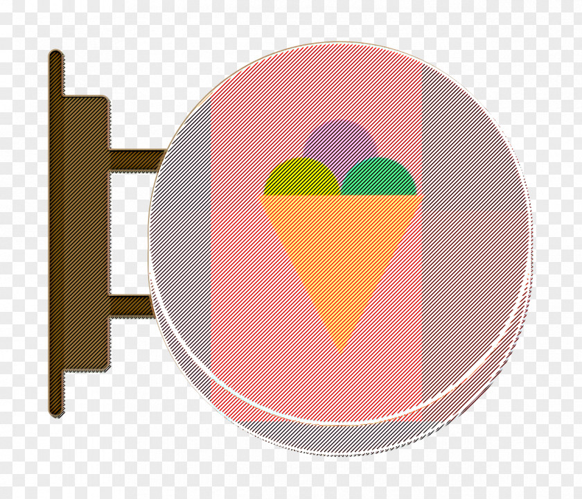 Ice Cream Icon Signboard PNG