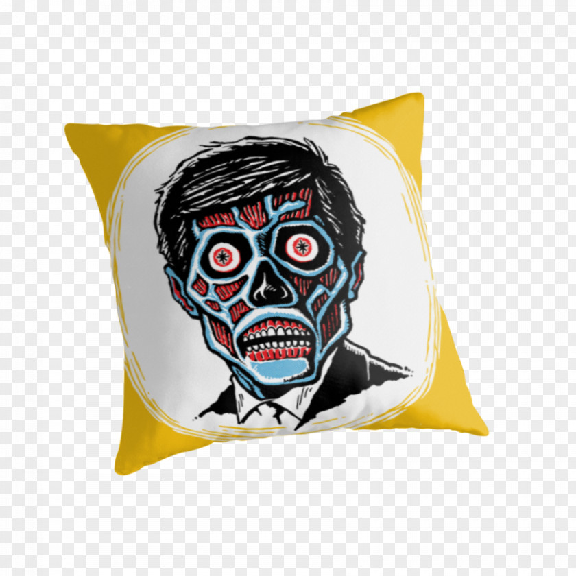 Pillow Cushion Throw Pillows Skull Font PNG