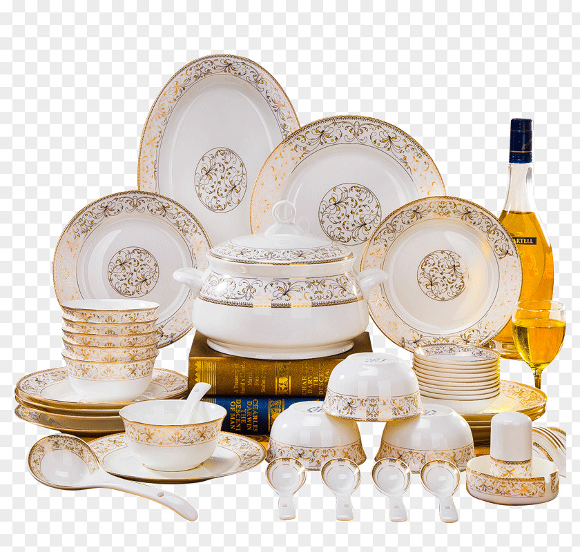 Plate Porcelain Jingdezhen Ceramic Tableware PNG