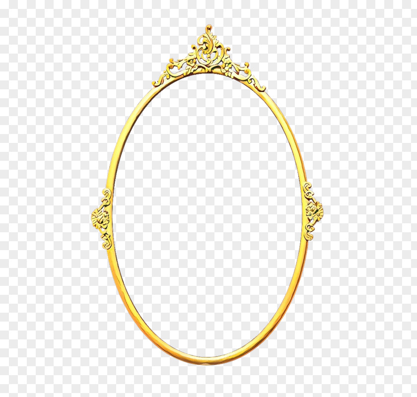 Oval Body Jewelry Bangle Jewellery Yellow PNG