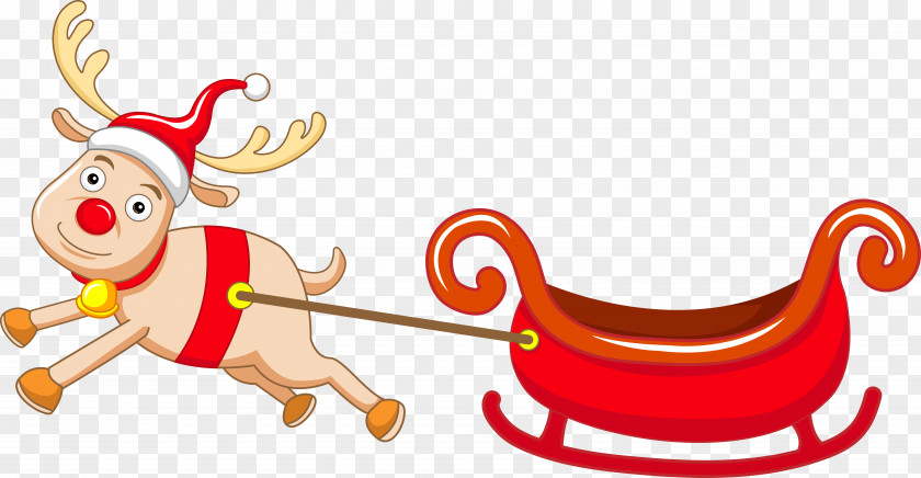 Reindeer Christmas Clip Art PNG