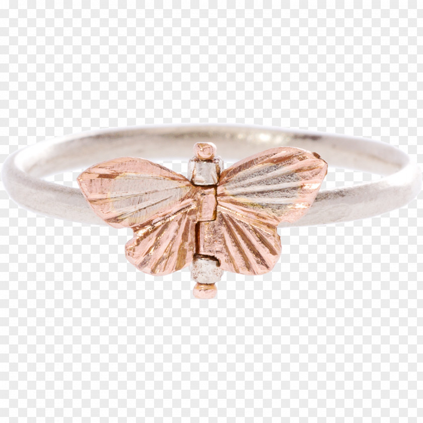 Ring Earring Gold Butterfly Body Jewellery PNG