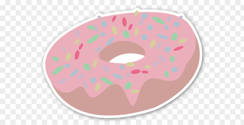 Donut Typography Nose Pink M Sticker Font Text Messaging PNG