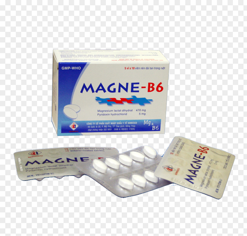 Duoc Vitamin B-6 Magnesium Thiamine Pharmaceutical Drug PNG