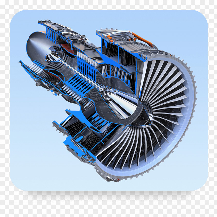 Engine Jet Turbofan Turbine PNG