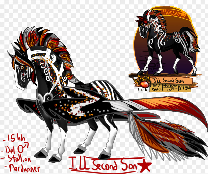 Tiki Totem Horse Tack Cartoon Font PNG