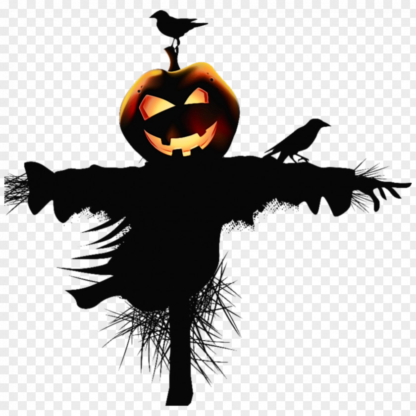 Wing Silhouette Halloween Witch Hat PNG