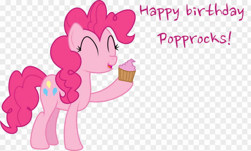 Birthday Pony Pinkie Pie Art PNG