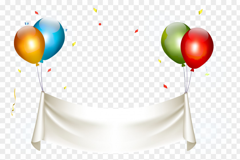 Colorful Balloon Wedding Invitation Birthday PNG