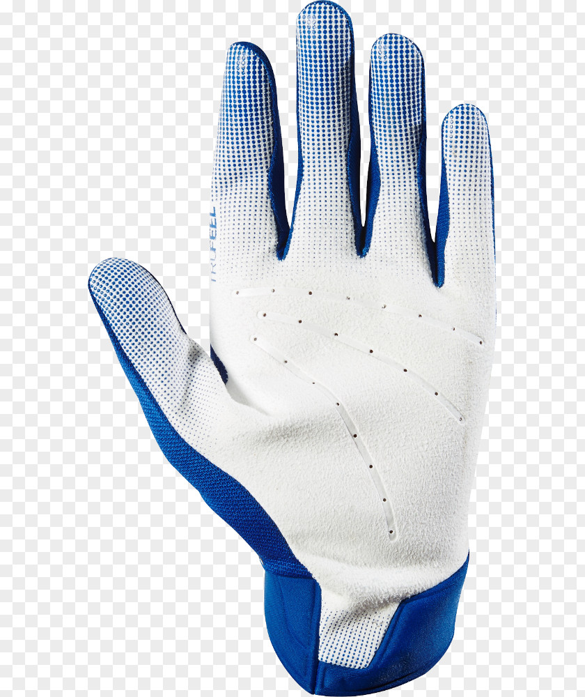 Grass Minimalist Fox Racing Soccer Goalie Glove Airline Blue PNG