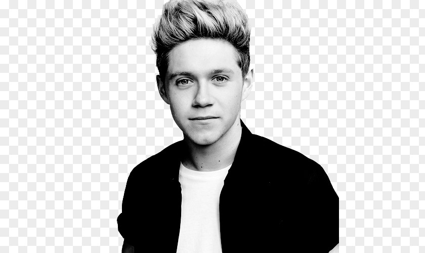One Direction Niall Horan Poster Image Black And White PNG