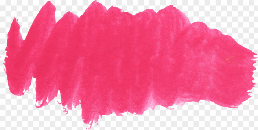 Watercolor Brush Red Painting PNG