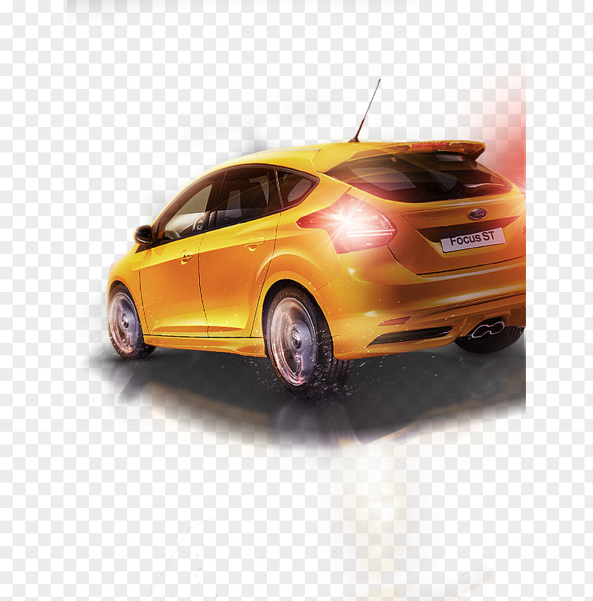 Automotive Lighting Effects Mid-size Car Light Compact Design PNG