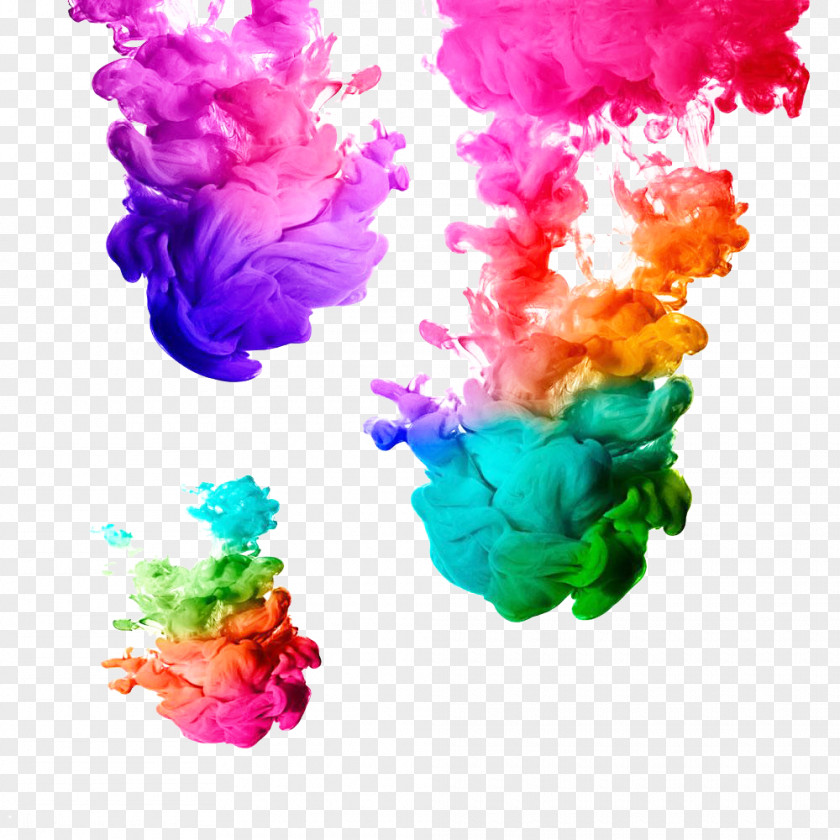 Ink Acrylic Paint Watercolor Painting PNG paint painting painting, Colorful smoke, assorted-color smoke clipart PNG