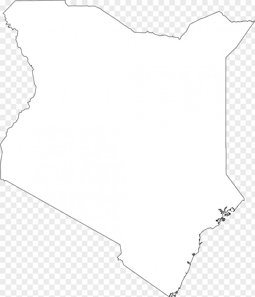 Map Blank Kenya Drawing PNG