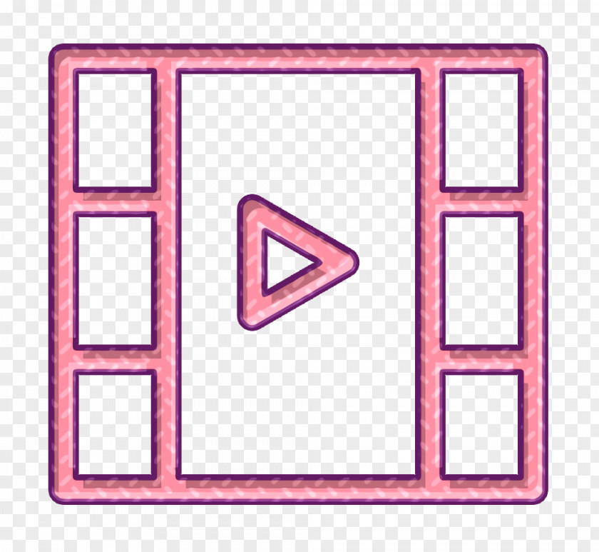 Rectangle Play Icon Audio Film Media PNG