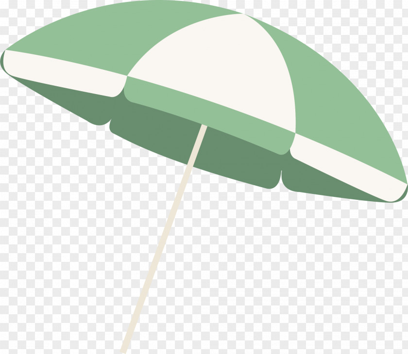 Vector Diagram Of Green And White Umbrella Designer PNG