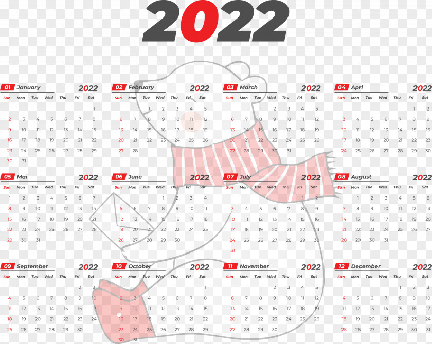 2022 Yeary Calendar 2022 Calendar PNG