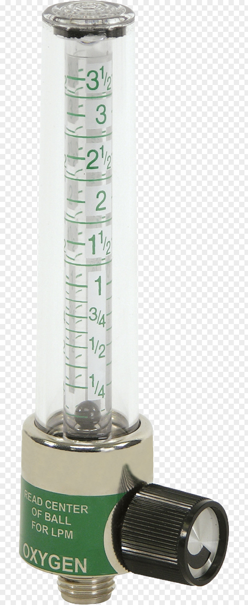 Flow Meter Measurement Volumetric Rate Polycarbonate Glass Oxygen Tank PNG