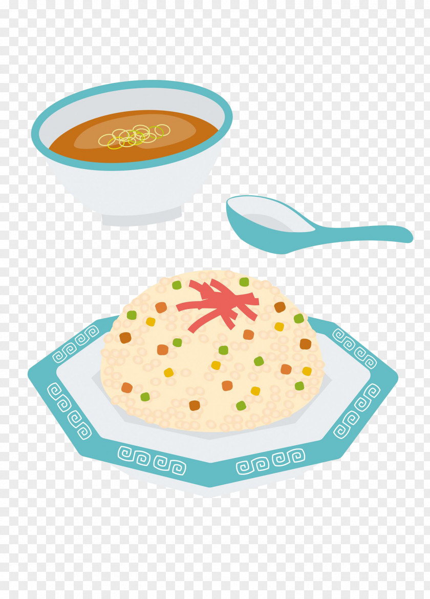 Hand Fried Rice Food Chahan Drawing Illustration PNG