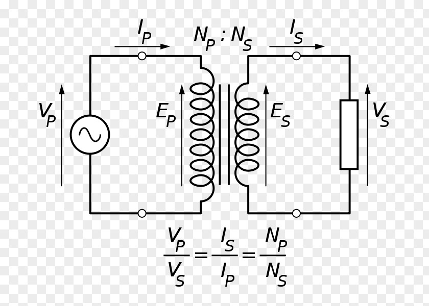 Power Transformer Equivalent Circuit Electrical Network Electronic Wiring Diagram PNG